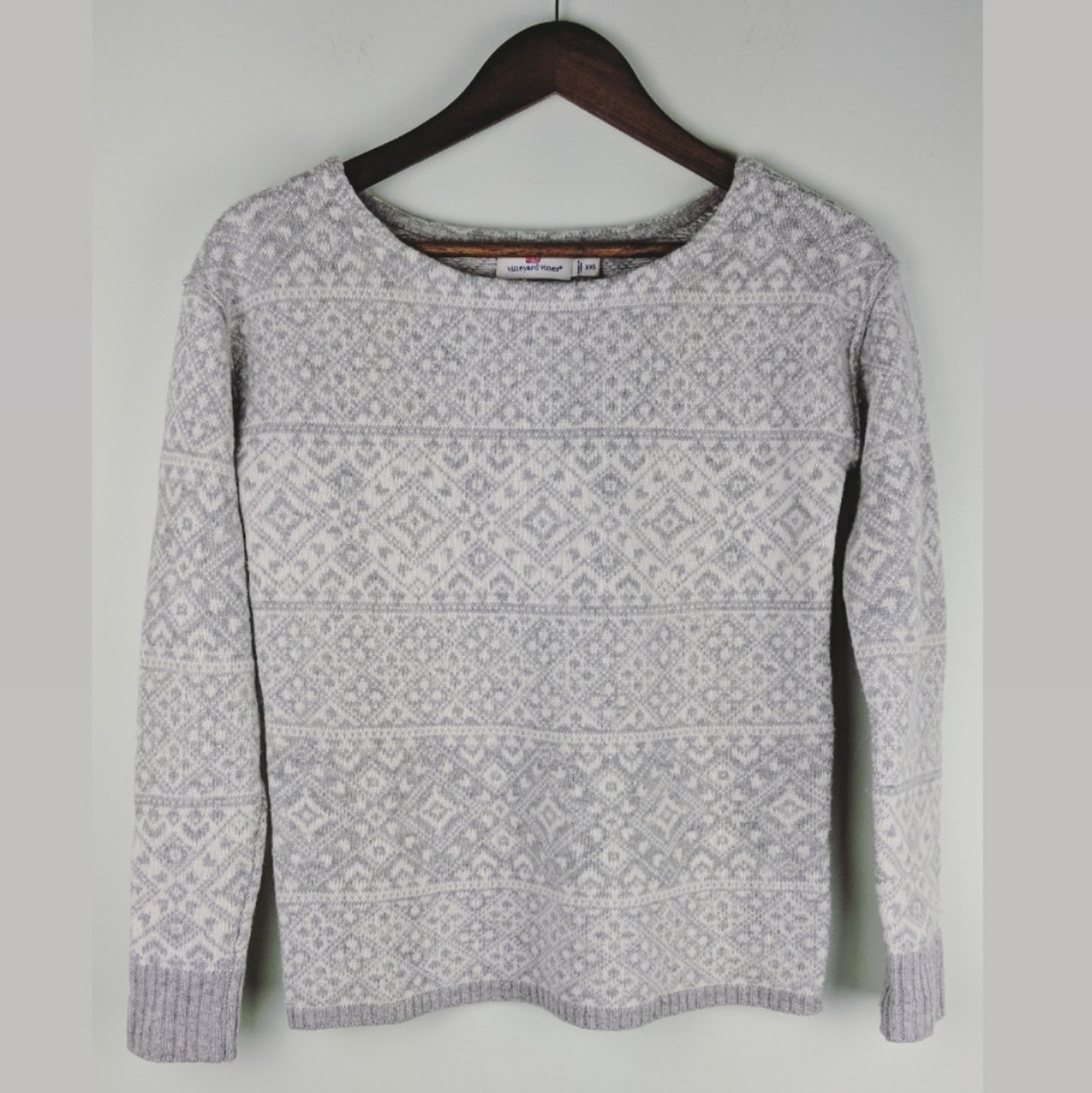 Vineyard Vines Fair Isle Cashmere Wool Sweater